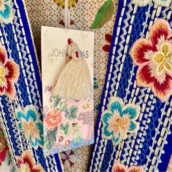 NEW Johnny Was Rivoray Nani Kimono Reversible Long Coat Silk Embroidered Size L - Picture 16 of 16